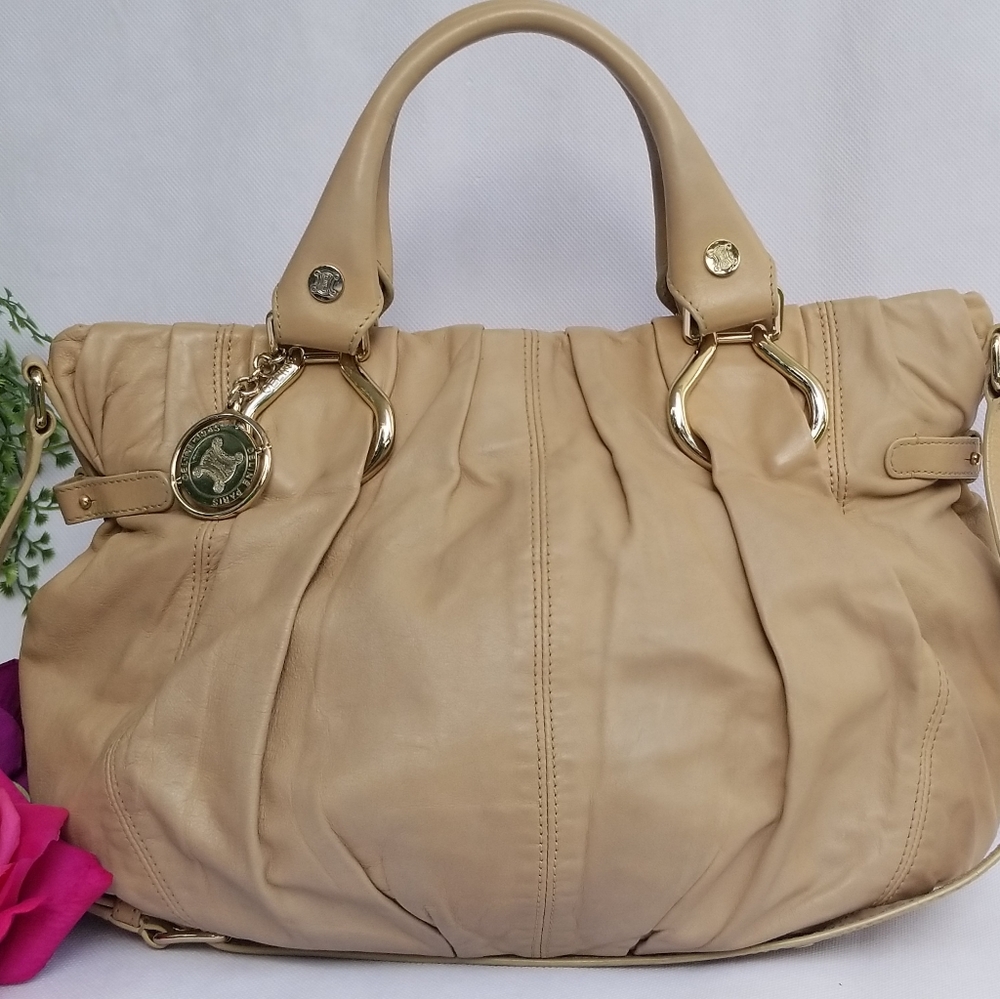 Authentic Celine Handbag Ruched Laether - Picture 2 of 8